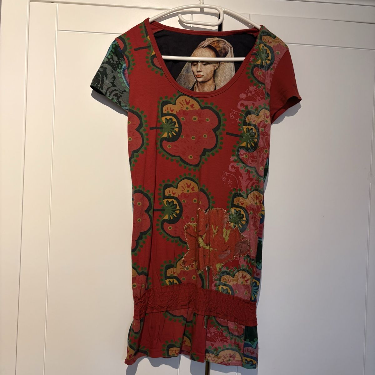 Desigual Tops: Rotes Desigual Top mit Buntem Blümchen Muster – Neu (gemäss Beschreibung) aus Brünisried von Livtsukki2ndHand 8