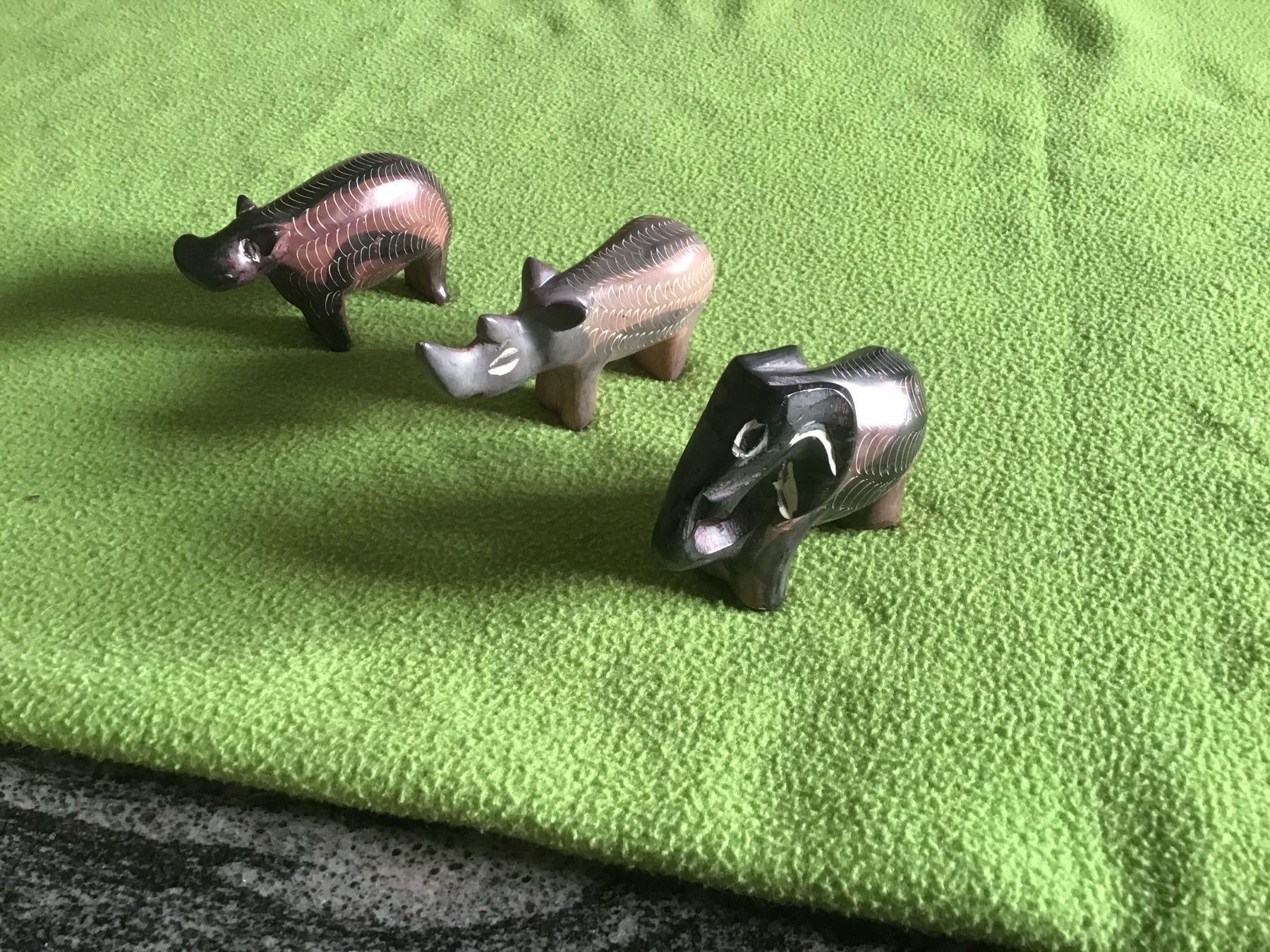 Statuette: Elefant, Nashorn, ohne Nilpferd – Usato da Trimbach venduto da Lexli11 1