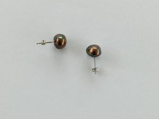 Orecchini pendenti & Orecchini a lobo: Barock Perlen Ohrstecker Silber Rhodiniert. – Usato da Winistorf venduto da acreativ2 1