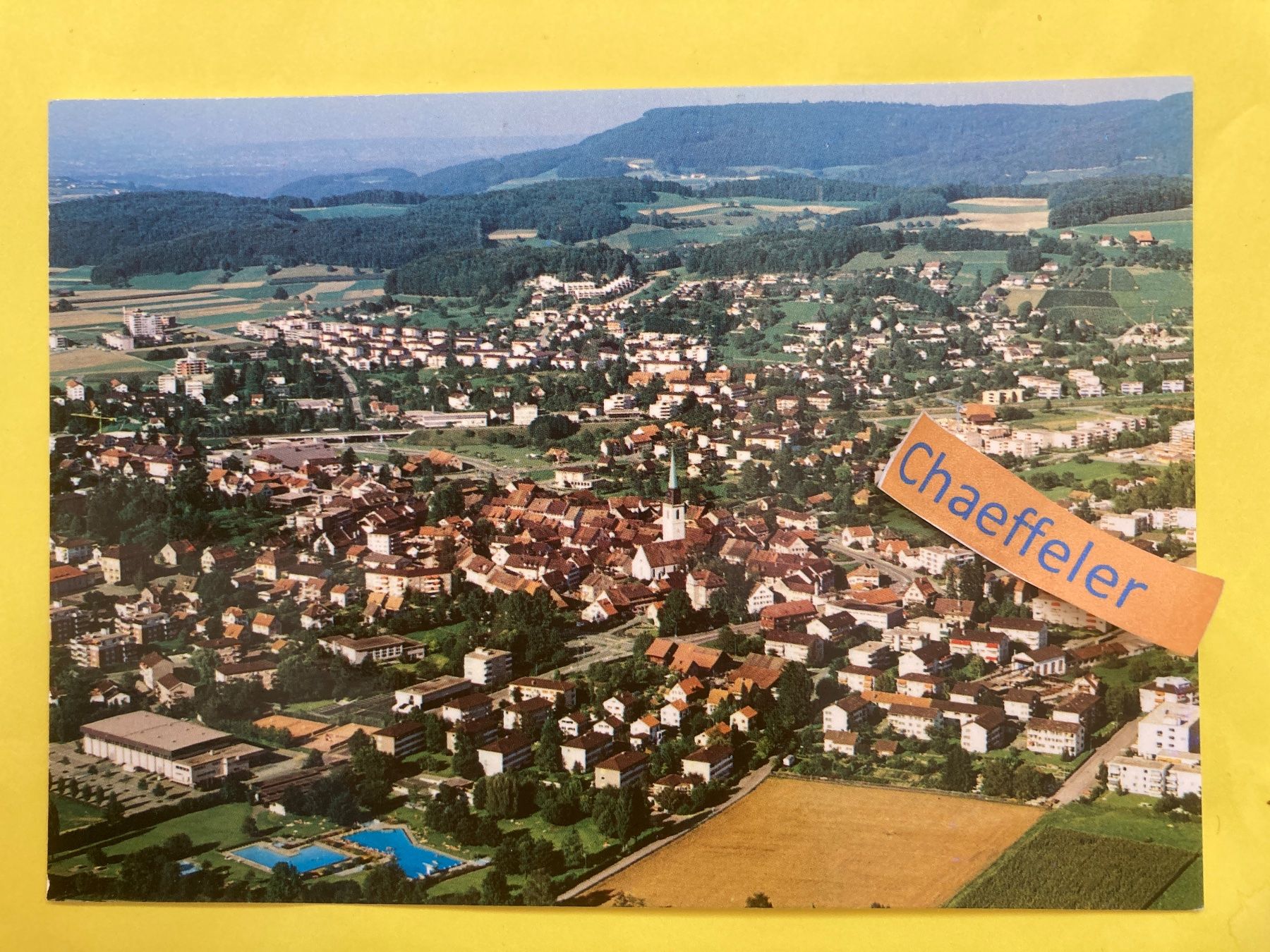 Ansichtskarten: 1986 Flugaufnahme Bülach – Gebraucht aus Zürich von Chaeffeler