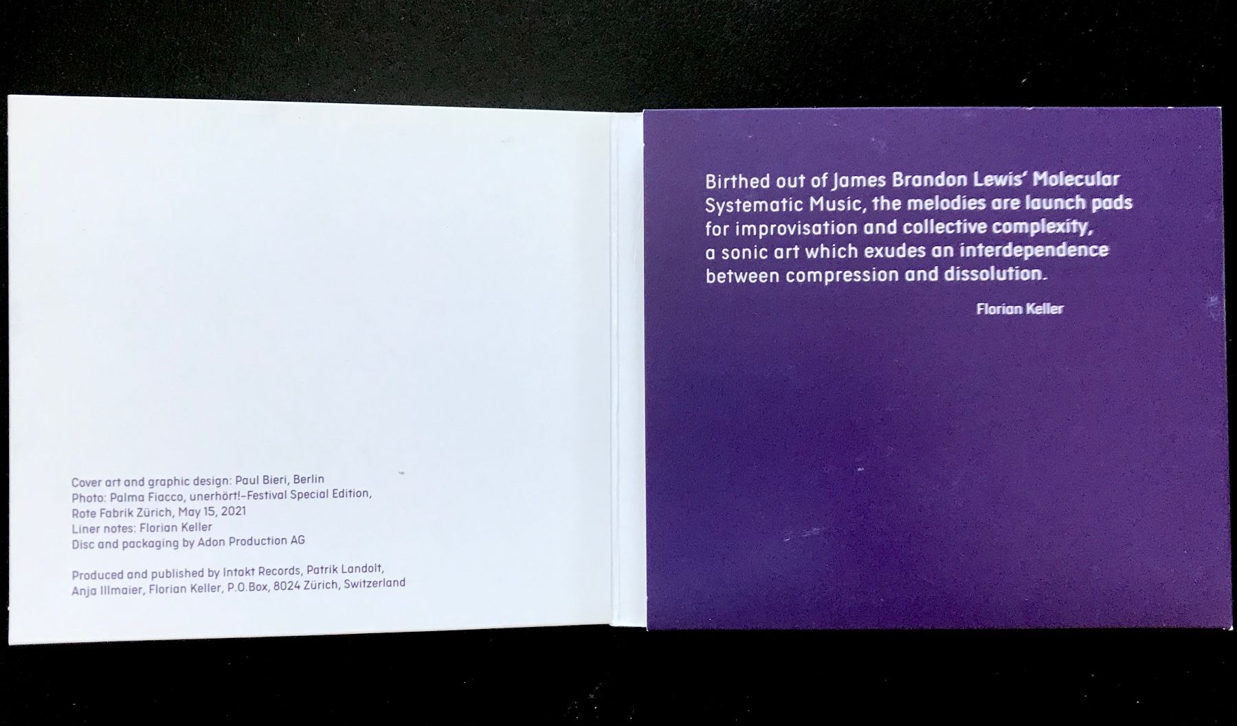 CDs: CD James Brandon Lewis Quartet - Code of Being – D'occasion à Zürich par tomakomai 3