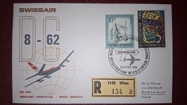 Swissair Wien - Manila 02.04.1974