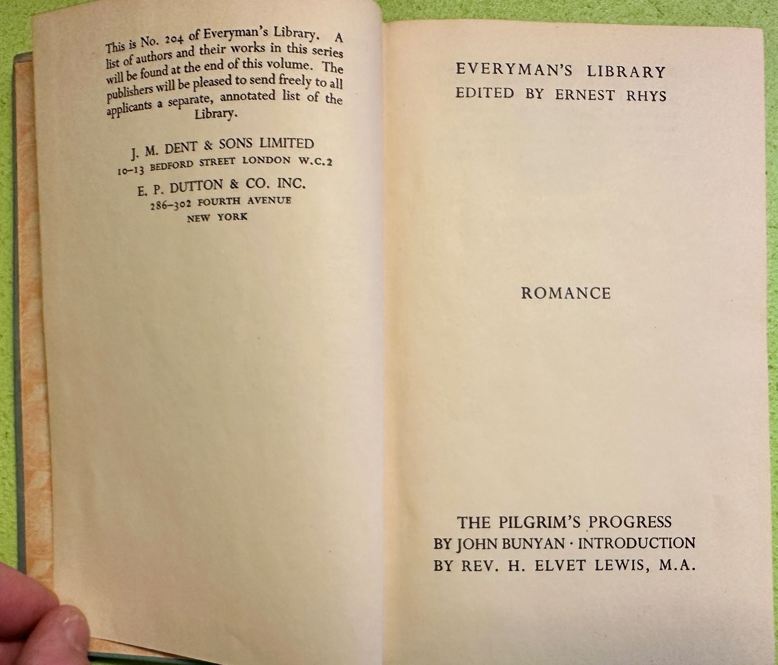 Libri: John Bunyan: The Pilgrim's Progress. Everyman's library – Usato da Zürich venduto da allp 2