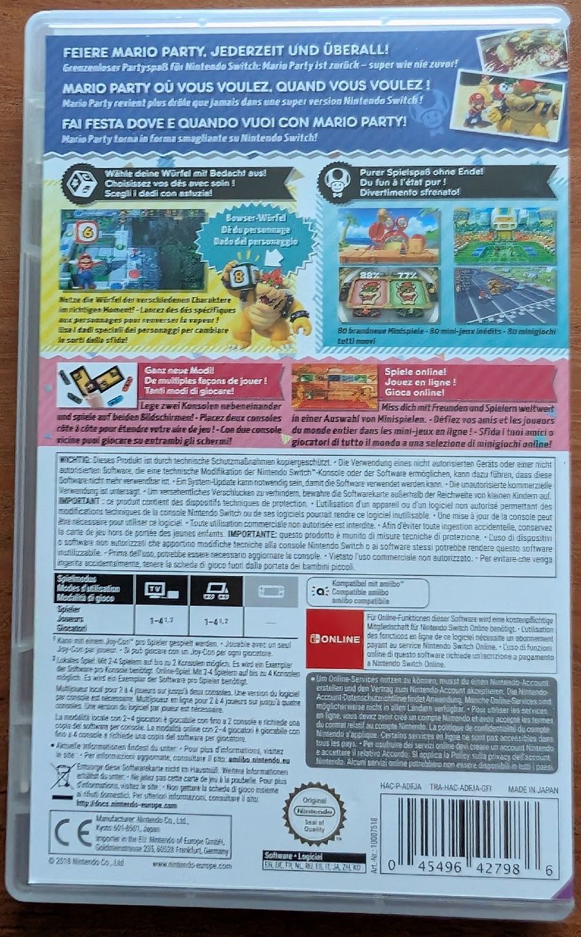 Nintendo Giochi: Nintendo Switch Game: Super Mario Party – Nuovo (secondo la descrizione) da Zürich venduto da Milk-and-Chicken 1