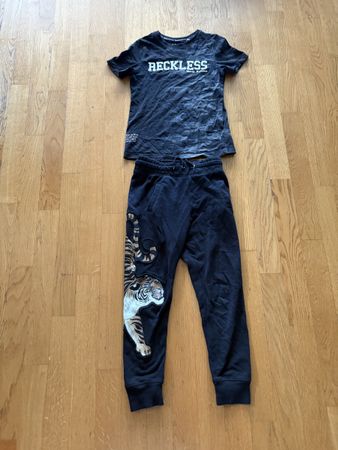 Shirt und Trainer Hose Tiger, Gr. 128 / 7-8 Jahre