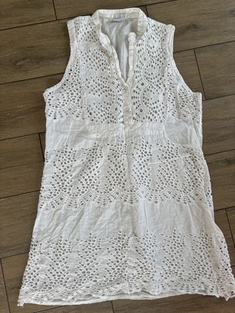 XS-S_Cotton Beach Dress with Lace Details