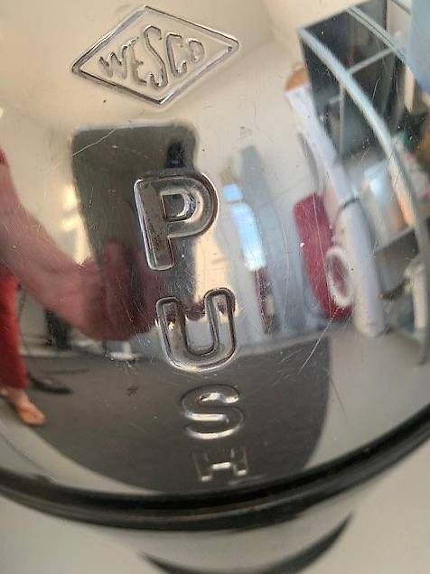 Cestini per rifiuti: Mülleimer "WESCO PUSH" aus Metall schwarz – Usato da Kirchberg BE venduto da Rege 2