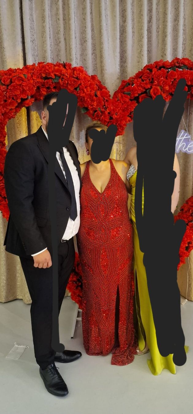 Vestiti: rotes Abendkleid mit Steinen XL – Usato da Winterthur venduto da ber_5zqb 6