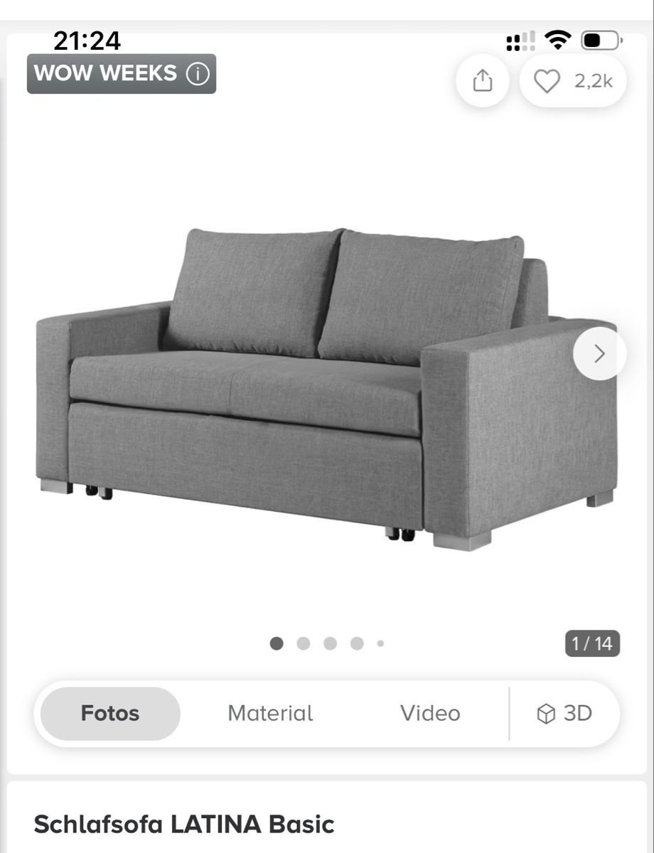 Sofas: Wunderschönes Sofa mit Schlaffunktion – Neuf (Voir description) à Wettingen par Josivanjames 4