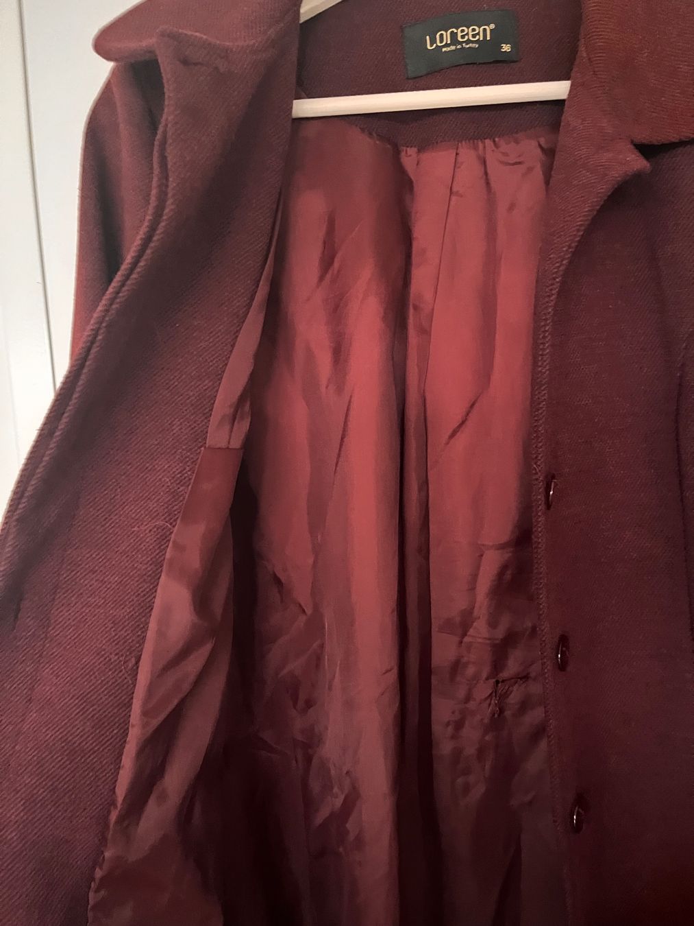Cappotti: Mantel Frauen S rotwein – Usato da Zürich venduto da maral787 5
