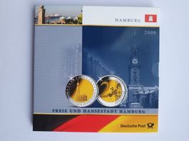2€ Gedenkenmünze 2008 + Briefmarken
