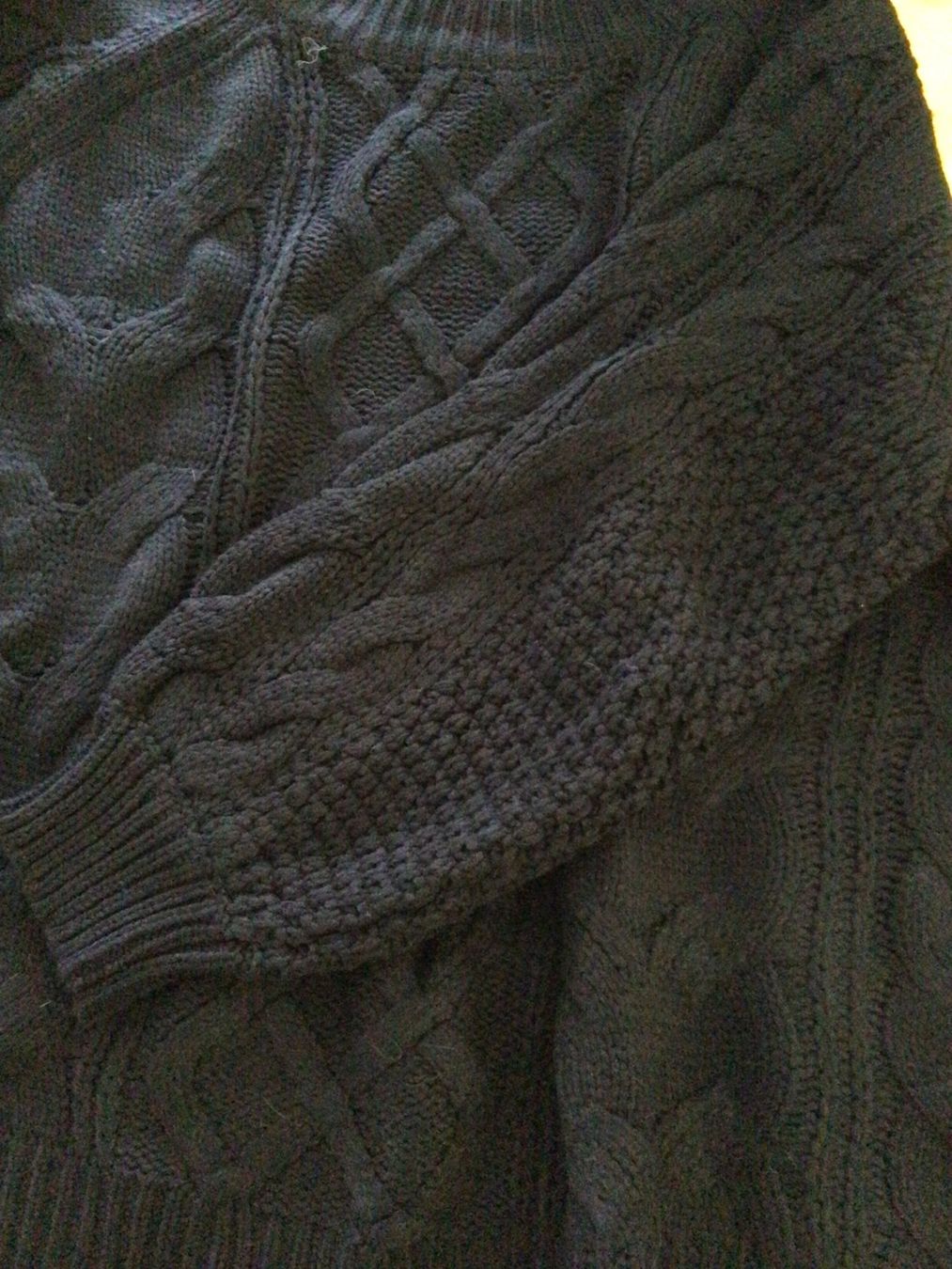 Pullover & Sweatshirts: Strickpullover schwarz mit Zopfmuster Gr. 3XL – Neu (gemäss Beschreibung) aus Einsiedeln von Tru7 2