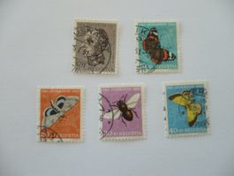 Pro Juventute 1950 1 Satz gest. SBK J133 - J137