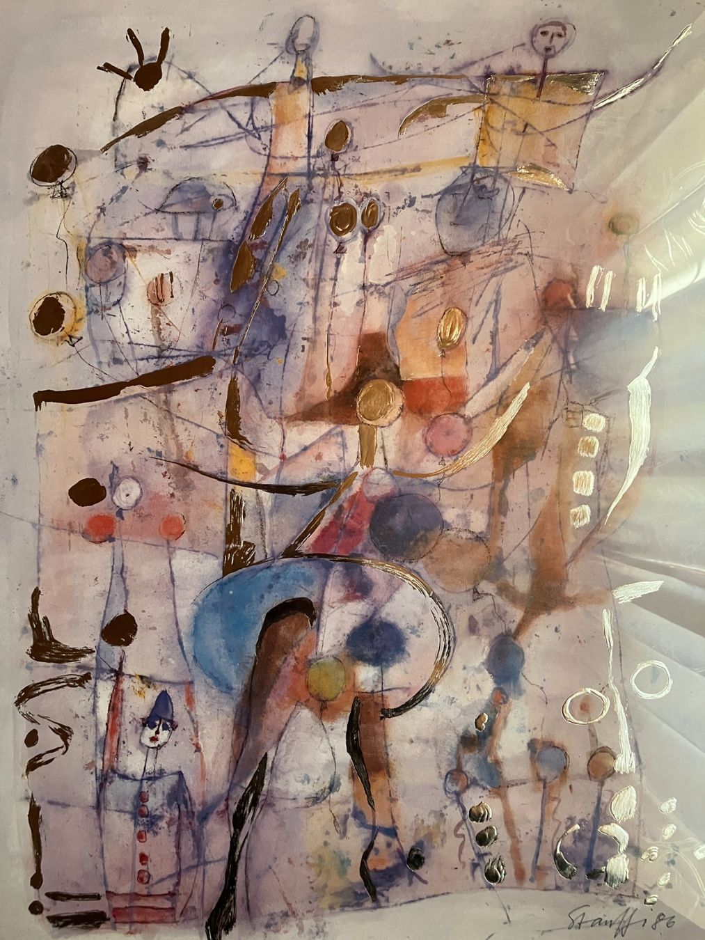 Gemälde: Stauffi, Zirkus 1986 – Gebraucht aus Männedorf von Amleto3 5
