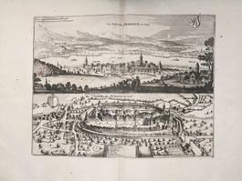 Sempach, Sursee seltener  Kupferstich 1723