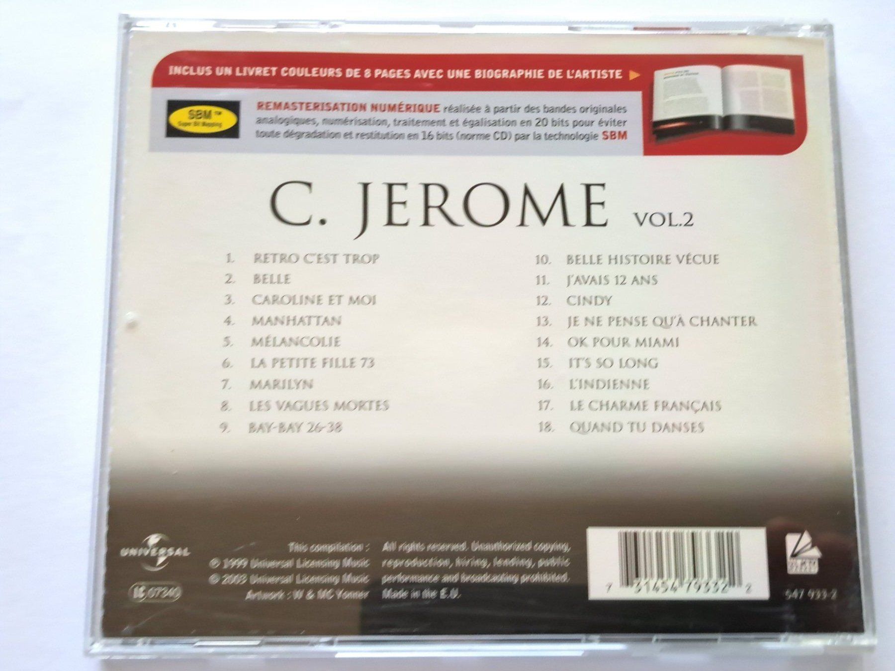 CDs: CD C. Jerome - Master Série – D'occasion à Pully par bro_n52j 1