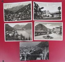 5 alte AK: Tessin - Locarno - Bellinzona - 1940 Jahre