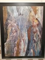 Gerahmtes Bild "Schwimmen", Hans Erni, 1983