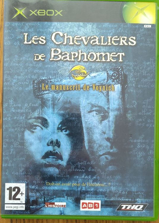 Jeu Xbox LES CHEVALIERS DE BAPHOMET - Le Manuscrit De Voynich - Complet, Testé