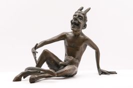Teuflischer Faun aus Bronze (Faunus, Satyr)