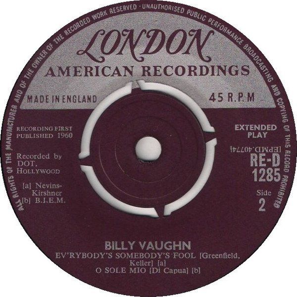 Dischi in vinile: Vinyl Single 7" - Billy Vaughn And His Orchestra – Usato da Fällanden venduto da Roli12 3