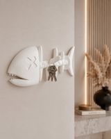 Fisch Skelett Schlüsselhalter Wandmontage Deko Idee 🐟✨(57)