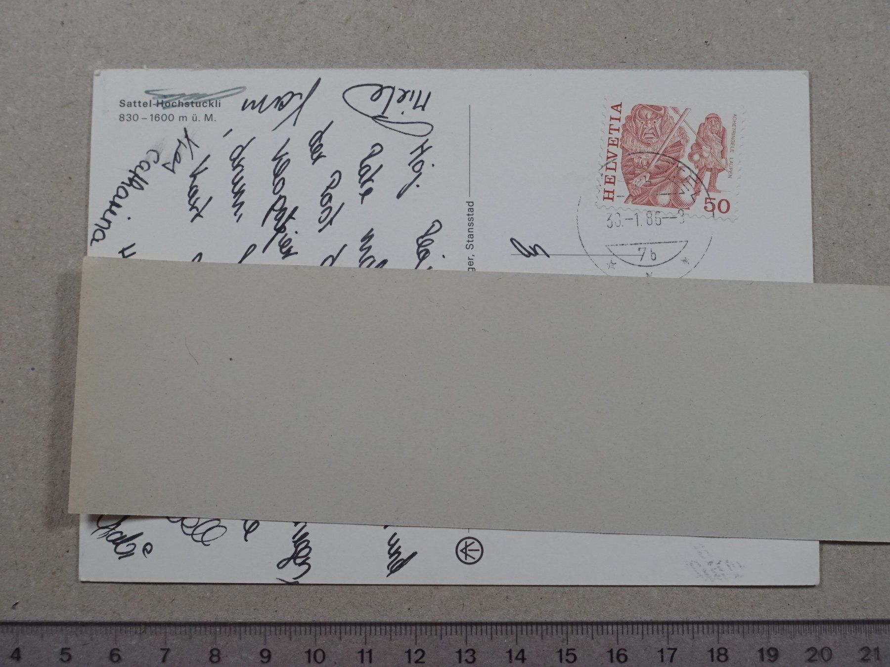 Cartes postales: Sattel - Hochstuckli, 1986 – D'occasion à Lenzburg par fh1 1