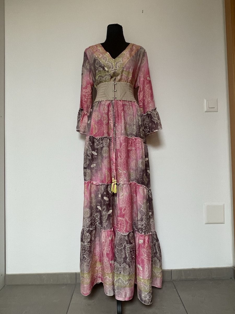 Vestiti: Boho Maxi Stufenkleid  in Seidenoptik – Nuovo (secondo la descrizione) da Sigriswil venduto da ck56
