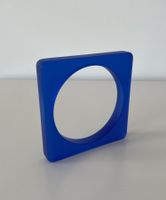 Armreifen Plexiglas königsblau transparent - klein - neu