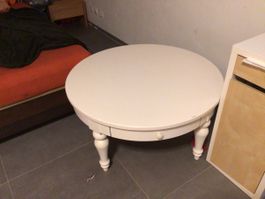 Ikea massiv Holz Couchtisch weiss 