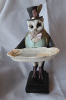 Eulefigur Alcie im Wunderland kleine Tablett schmuck usw.