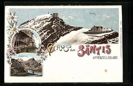 Litho Säntis, Wildkirchli und Seealpsee