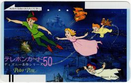 Peter Pan - seltene Disney Balken-Telefonkarte aus Japan