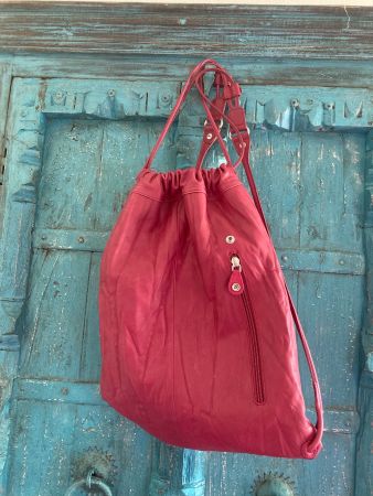 aunts & uncles Leder Rucksack Tangerine