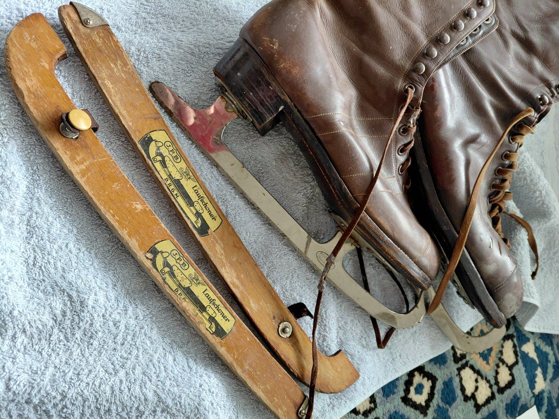 Bally Pattini da ghiaccio: Vintage Schlittschuhe Leder Bally – Usato da Schinznach Dorf venduto da Sammleri 2