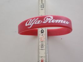 Alfa Romeo Armband ca. 7 cm Gummi in Rosso Alfa