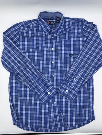 Herren Hemd Chaps kariert blau Grösse S gebraucht