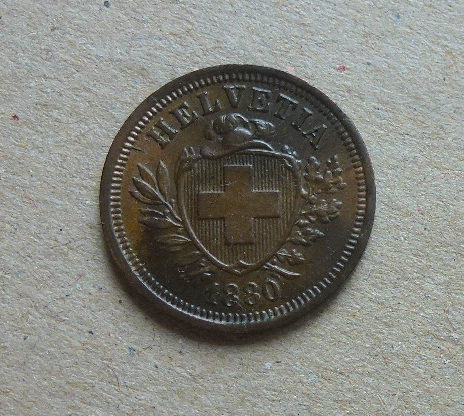 Tutti le monete: ++ 1 Rappen 1880, gute Erhaltung – Usato da Walkringen venduto da Casablanca777