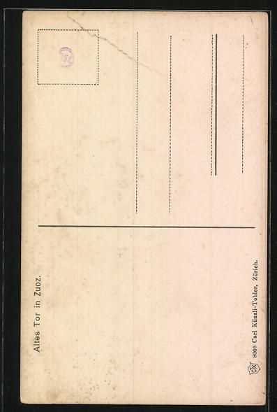 Cartoline postali: AK Zuoz, Altes Tor mit Durchblick – Usato da Berlin venduto da bartko-reher 1