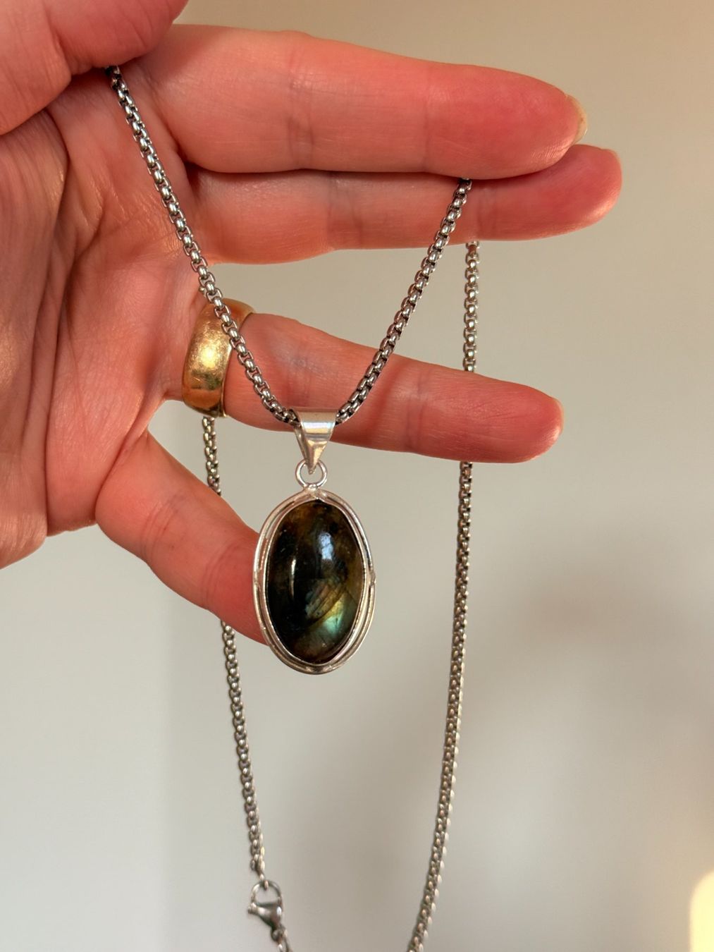 Ketten: Collier labradorite  - Élégance & Mystère ✨ – Neu und originalverpackt aus Genève von AGBERG 6