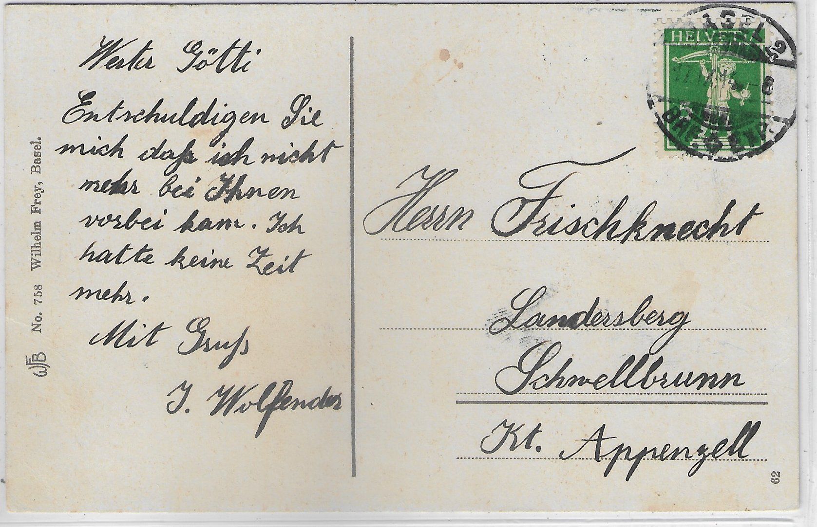 Cartoline postali: Basel - Strassburgerdenkmal mit Bahnhof - Litho – Usato da Ettingen venduto da Kartenplanet 1