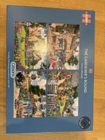 Puzzles 4x500 GIBSONS The Gardeners Round Neu