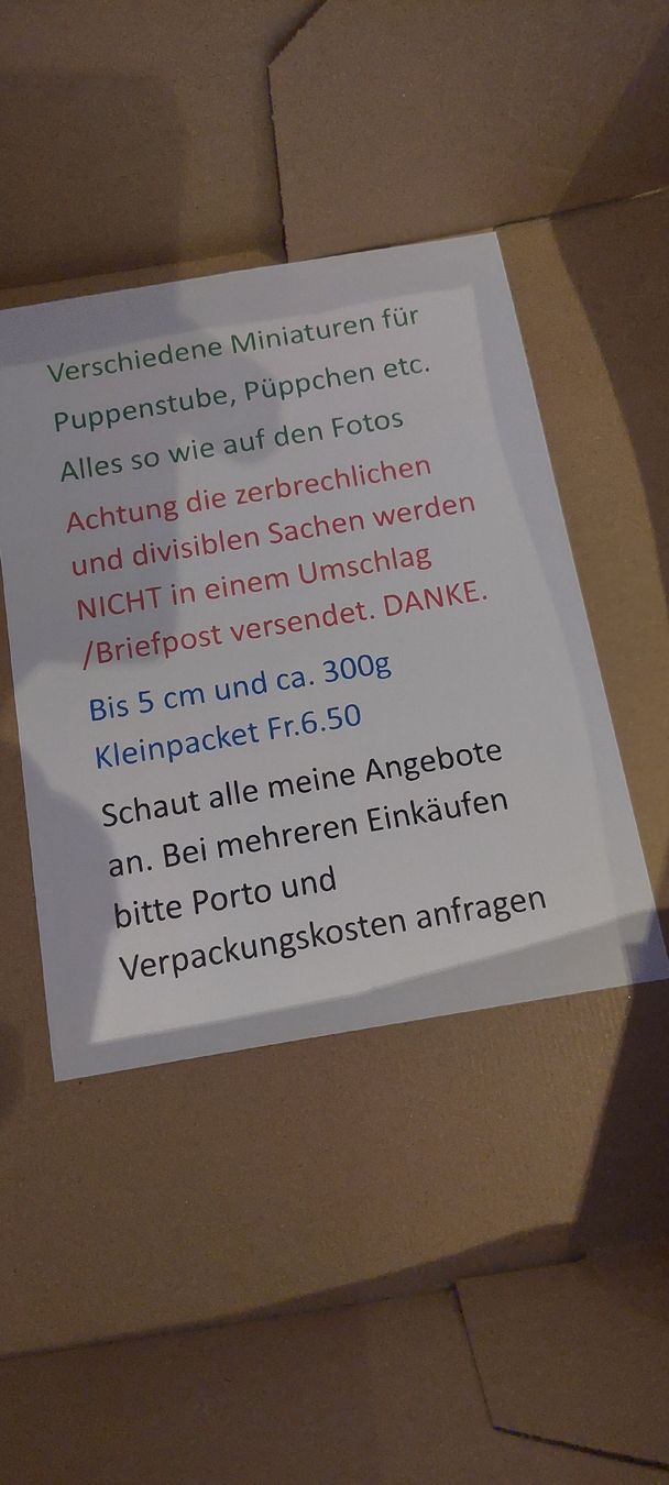 Case e mobili per bambole: PUPPENSTUBEN TEPPICH UNGEBRAUCHT – Nuovo (secondo la descrizione) da Muri AG venduto da nindo1 1