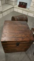 Bauletto in legno massiccio con coperchio – 40x40 cm