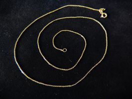 Silber 925 Anker Halskette vergoldet 42 cm