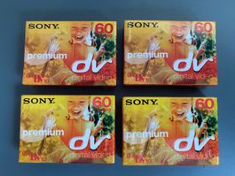 SONY MiniDV Premium Tape ungeöffnet Original 4 Stück