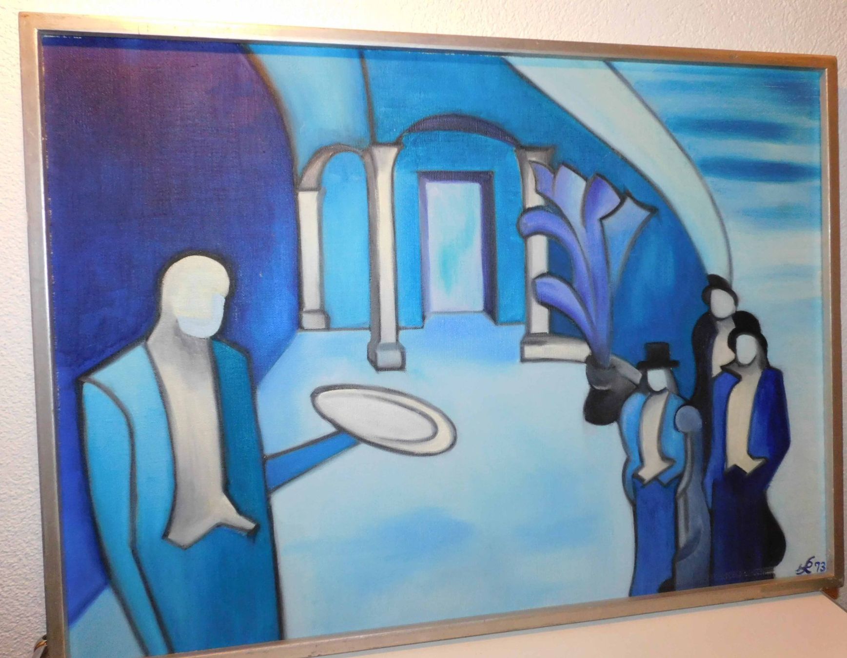 Gemälde: Kunst Ölgemälde Bild signiert  1973 – Gebraucht aus Sursee von 76 2