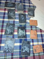 Diverse Stempel Sammlung, 70er Vintage, Tiere, Druckstöcke