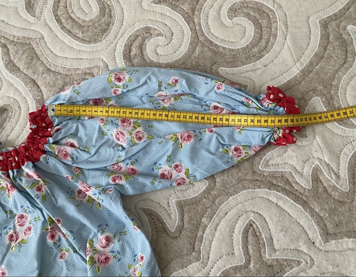 Tuniche: Blumentunika mit Puffärmeln, Grösse S/M – Nuovo (secondo la descrizione) da Maur venduto da my_private_sale 5