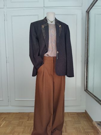 Vintage Traditional Zeiler Trachten Wool Blazer